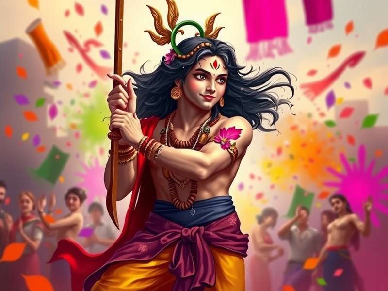 Krishna's Epic Encounter Holi Festival Event